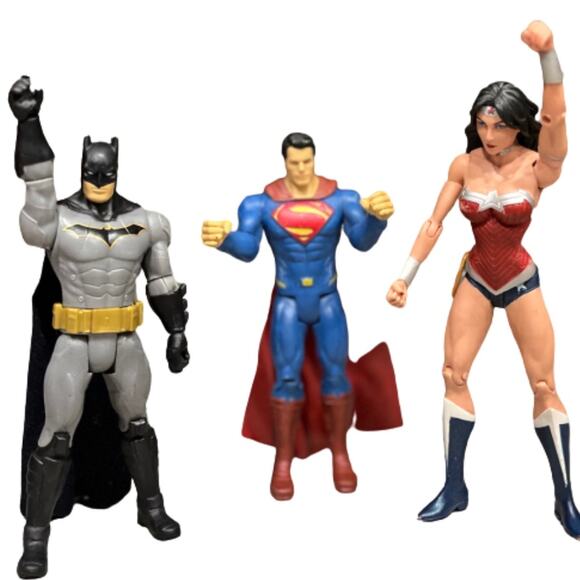 Mattel DC Comics Trinity Wars Batman Wonder Woman Superman action figures - Picture 1 of 8
